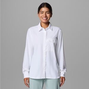 Columbia Omni-shade White Sun-protecting Shirt